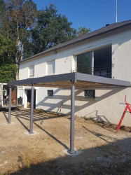 Conception et pose d'une terrasse sur pilotis dans le Loir-et-Cher