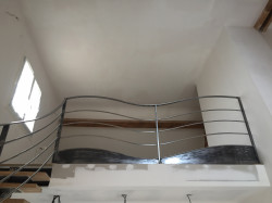 Garde-corps de balcon en métal forgé à Blois