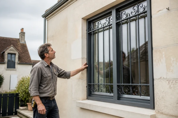 Fenêtres métalliques avec barreaux décoratifs Romorantin-Lanthenay