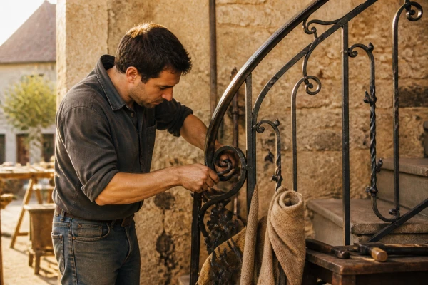 Installation rampe escalier fer forgé Mennetou-sur-Cher