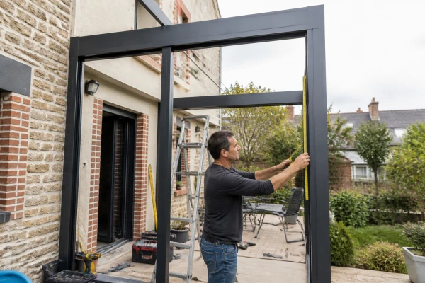 Portail aluminium sur mesure Fougères-sur-Bièvre