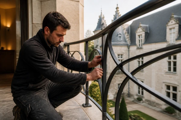 Rampe d’escalier métallique sur mesure à Blois