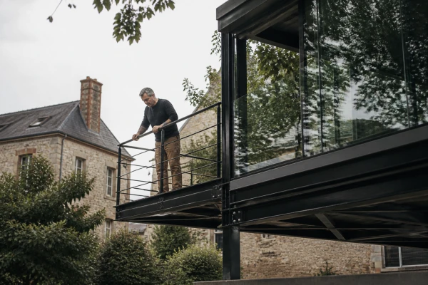 Terrasse suspendue métallique Montrichard Val de Cher